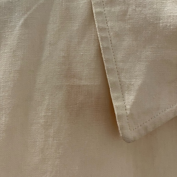 Linen jacket , cream colored, polyurethane coated, designed in France,  men’s m - Picture 8 of 11